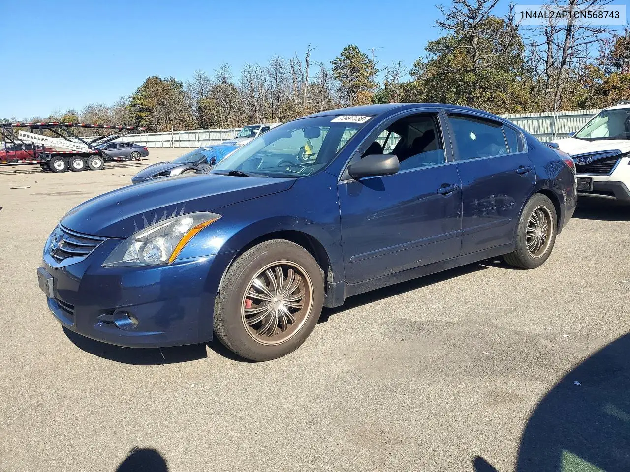 NISSAN ALTIMA 2012, VIN 1N4AL2AP1CN568743