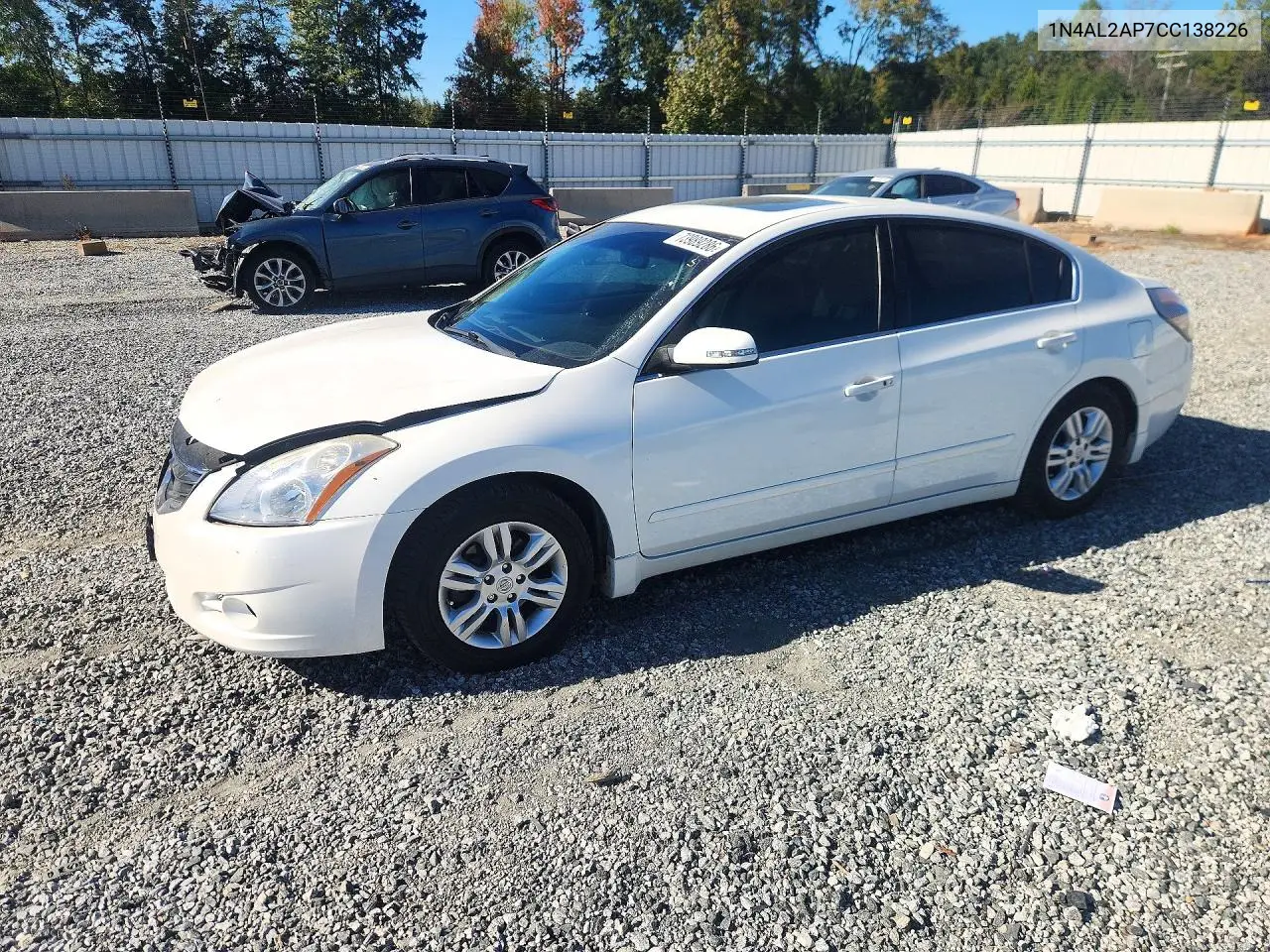 NISSAN ALTIMA 2012, VIN 1N4AL2AP7CC138226