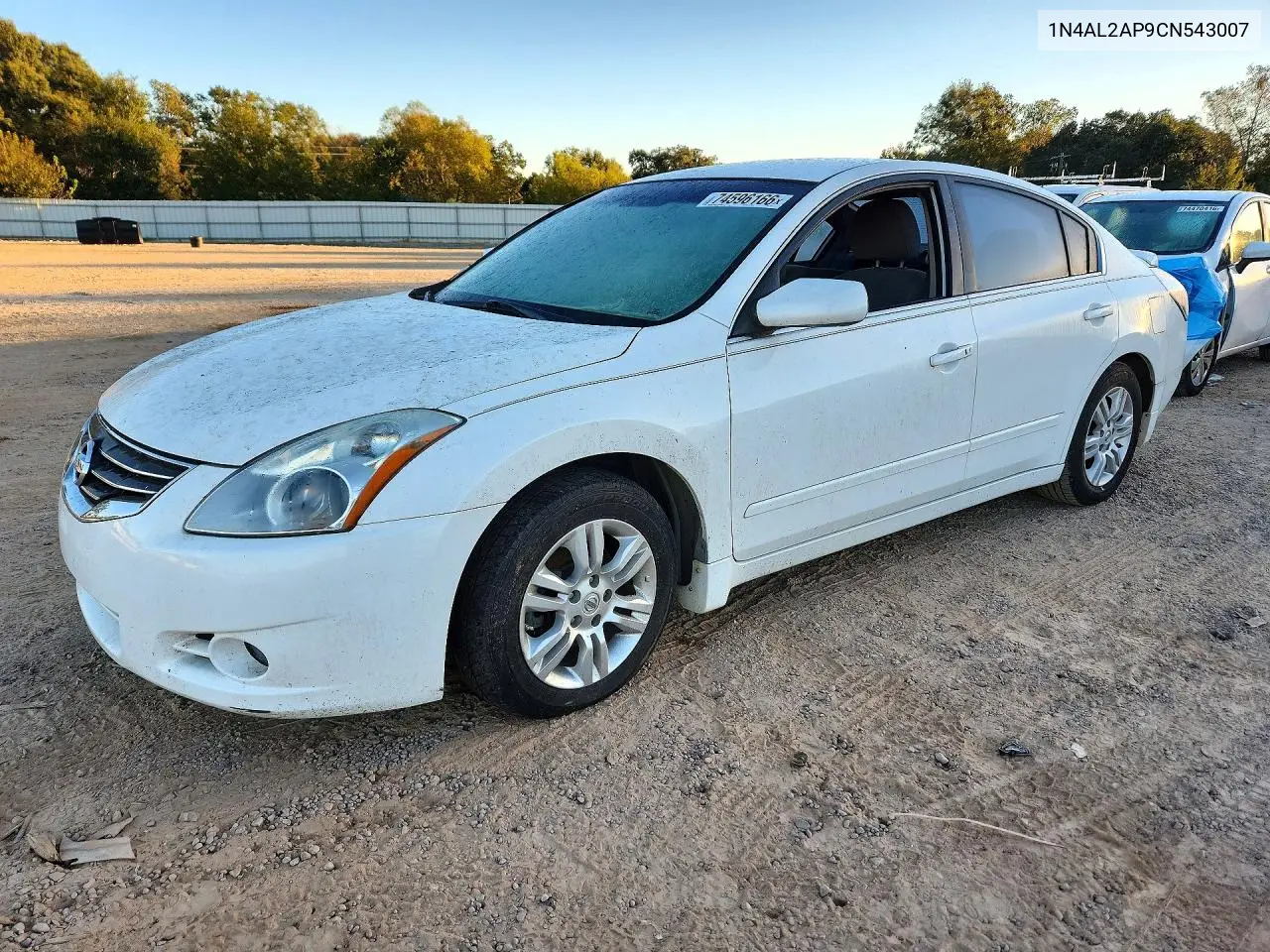 NISSAN ALTIMA 2012, VIN 1N4AL2AP9CN543007