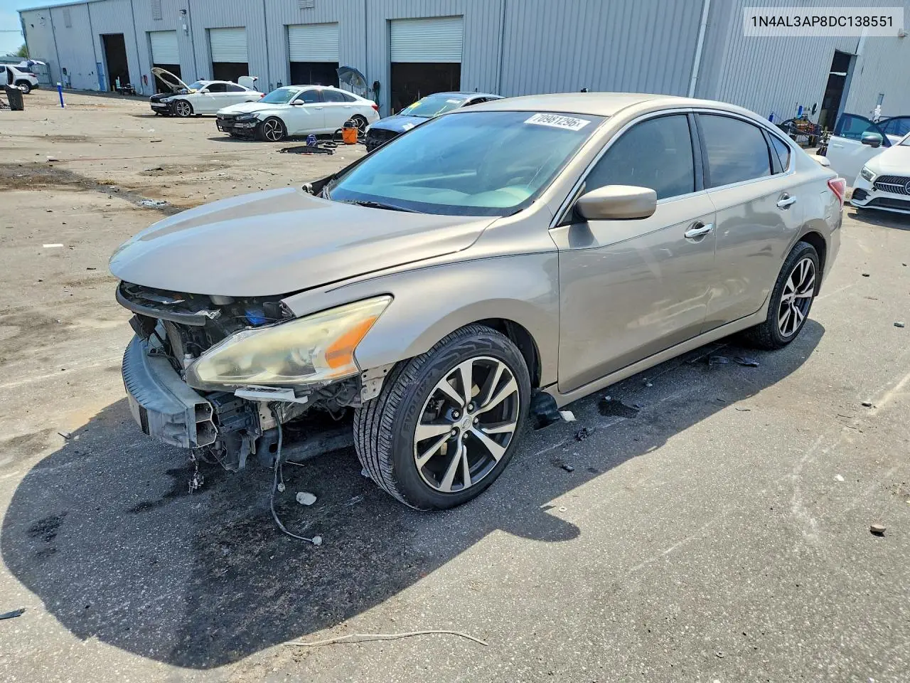 NISSAN ALTIMA 2013, VIN 1N4AL3AP8DC138551