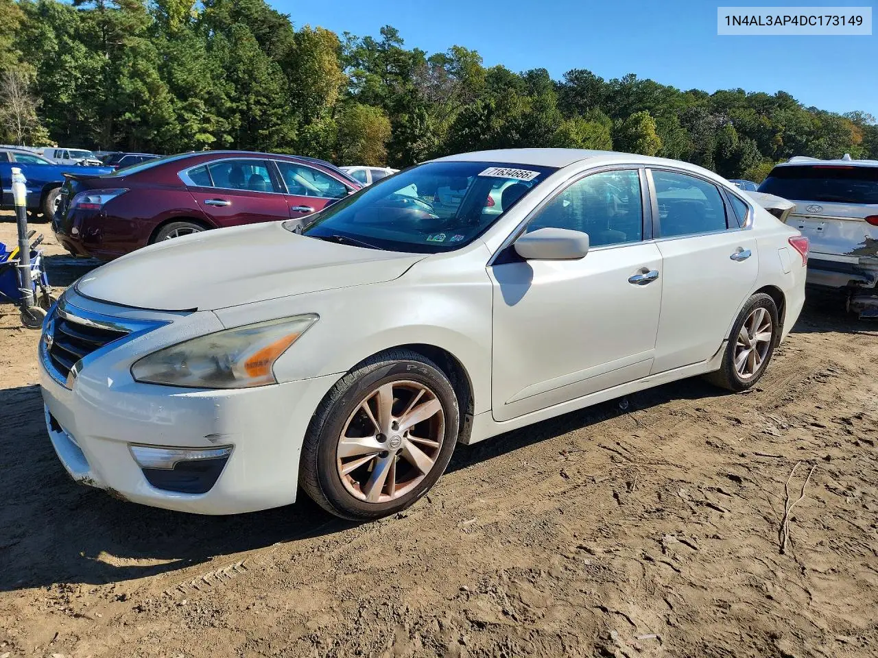 NISSAN ALTIMA 2013, VIN 1N4AL3AP4DC173149