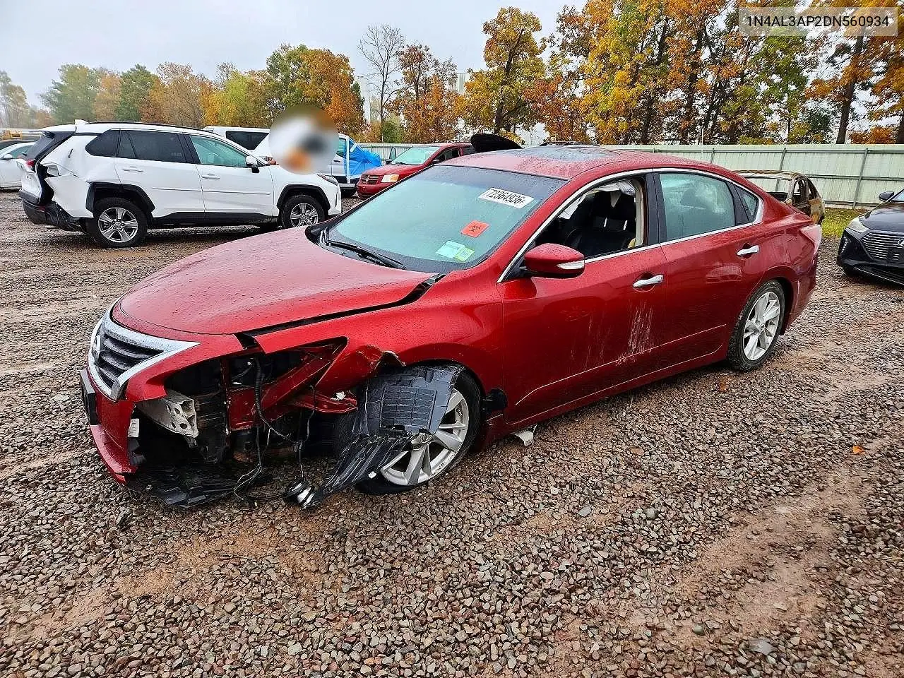 NISSAN ALTIMA 2013, VIN 1N4AL3AP2DN560934