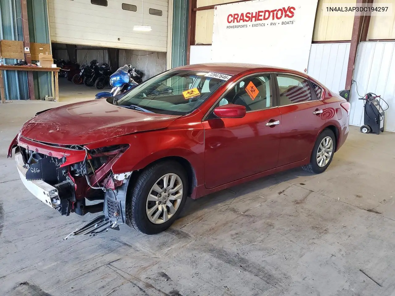 NISSAN ALTIMA 2013, VIN 1N4AL3AP3DC194297