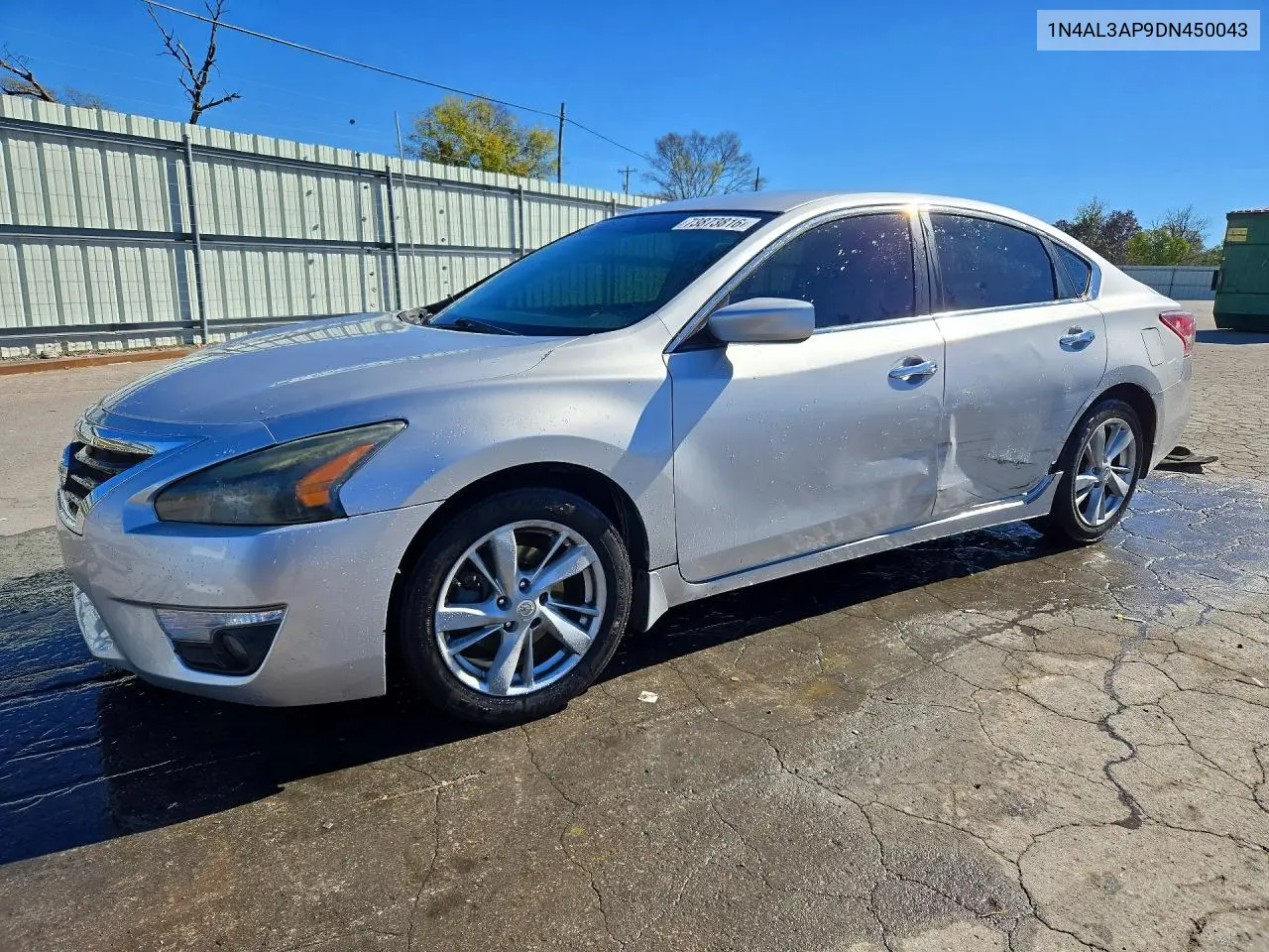 NISSAN ALTIMA 2013, VIN 1N4AL3AP9DN450043