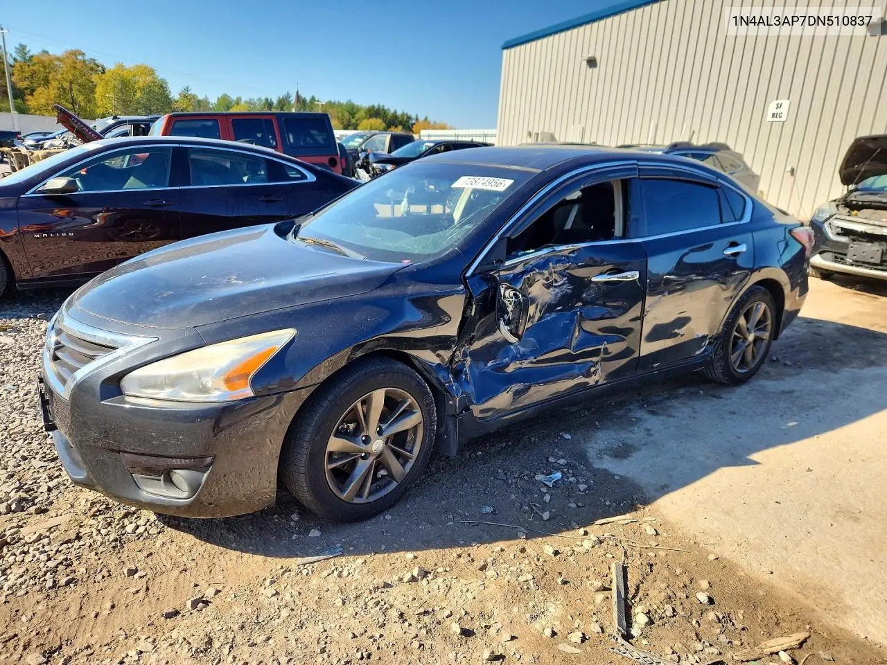 NISSAN ALTIMA 2013, VIN 1N4AL3AP7DN510837