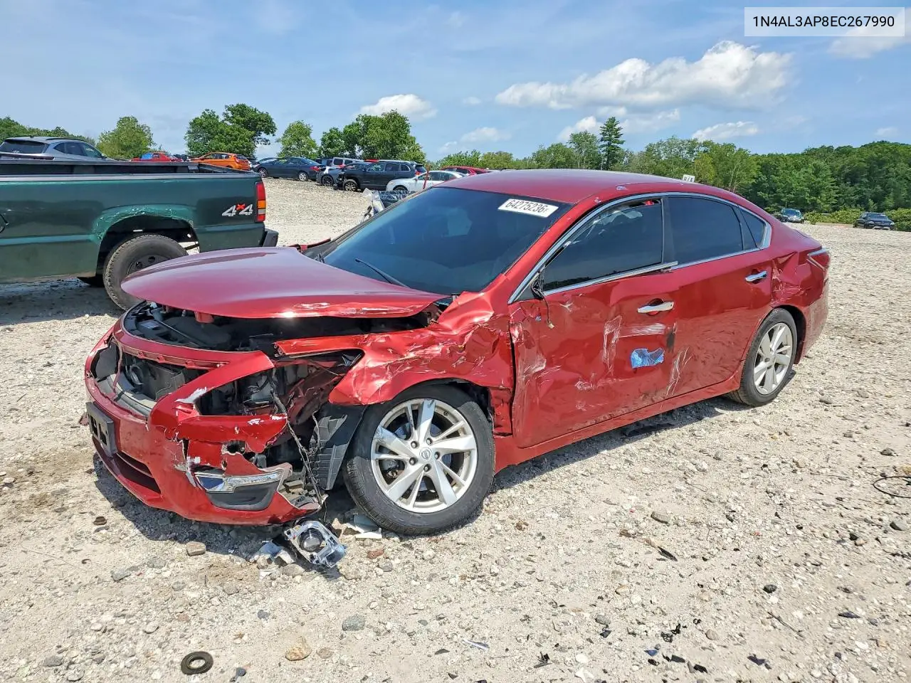 NISSAN ALTIMA 2014, VIN 1N4AL3AP8EC267990