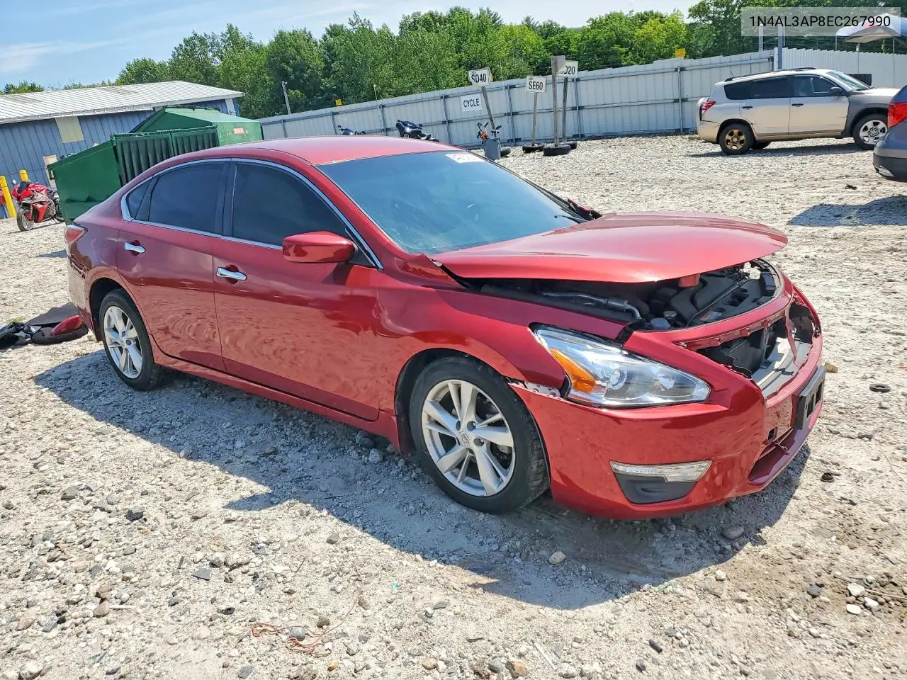 2014 NISSAN ALTIMA VIN 1N4AL3AP8EC267990 — фото 4