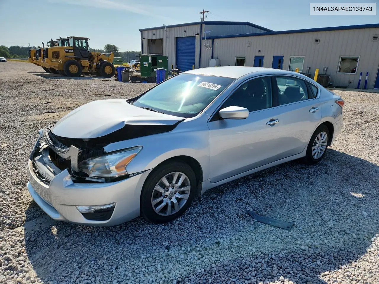NISSAN ALTIMA 2014, VIN 1N4AL3AP4EC138743