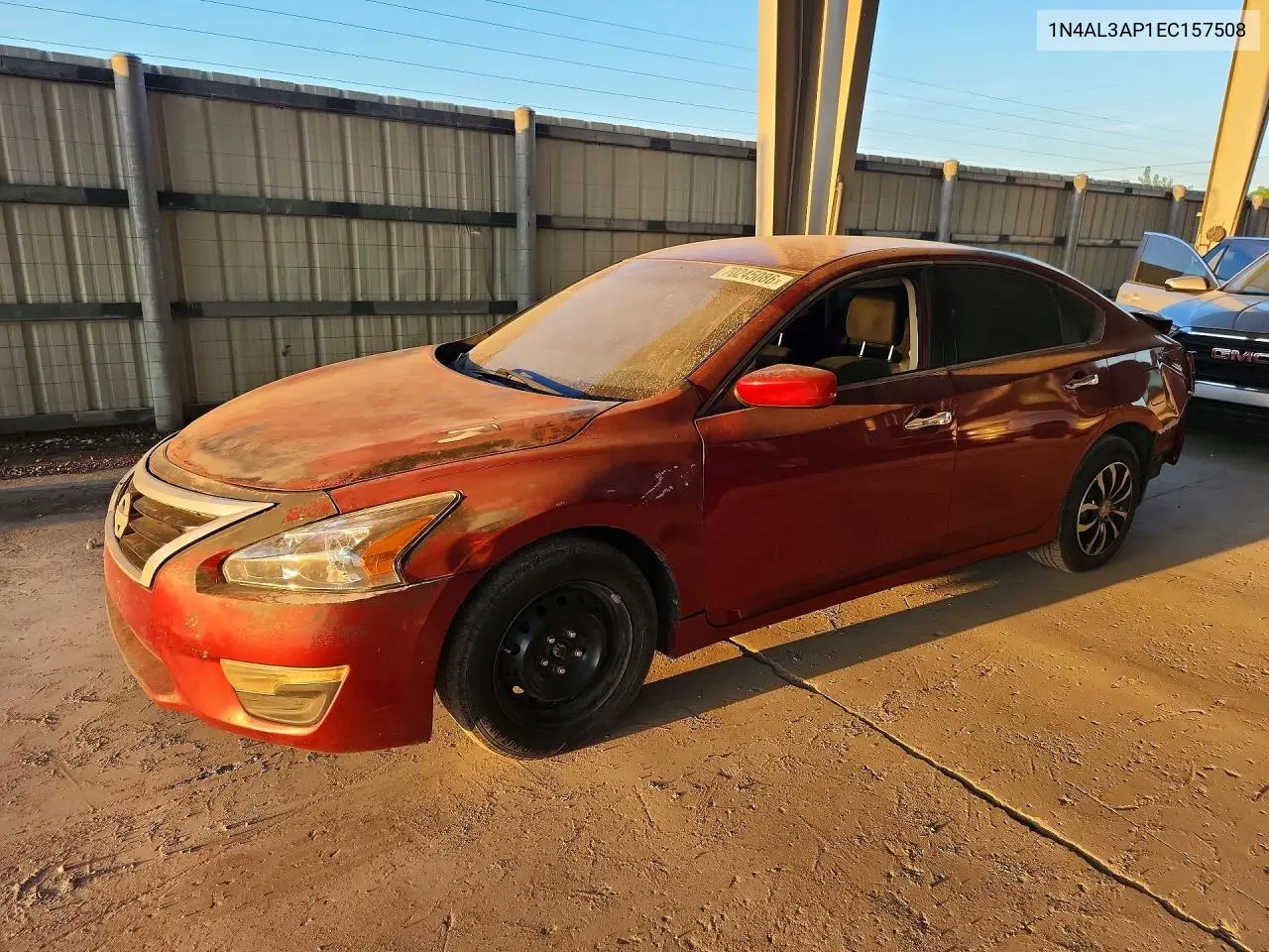 NISSAN ALTIMA 2014, VIN 1N4AL3AP1EC157508