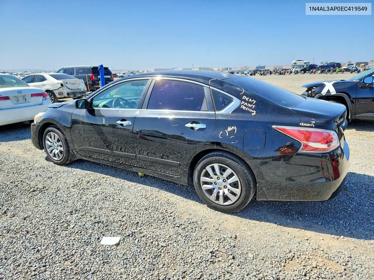 2014 NISSAN ALTIMA VIN 1N4AL3AP0EC419549 — фото 2