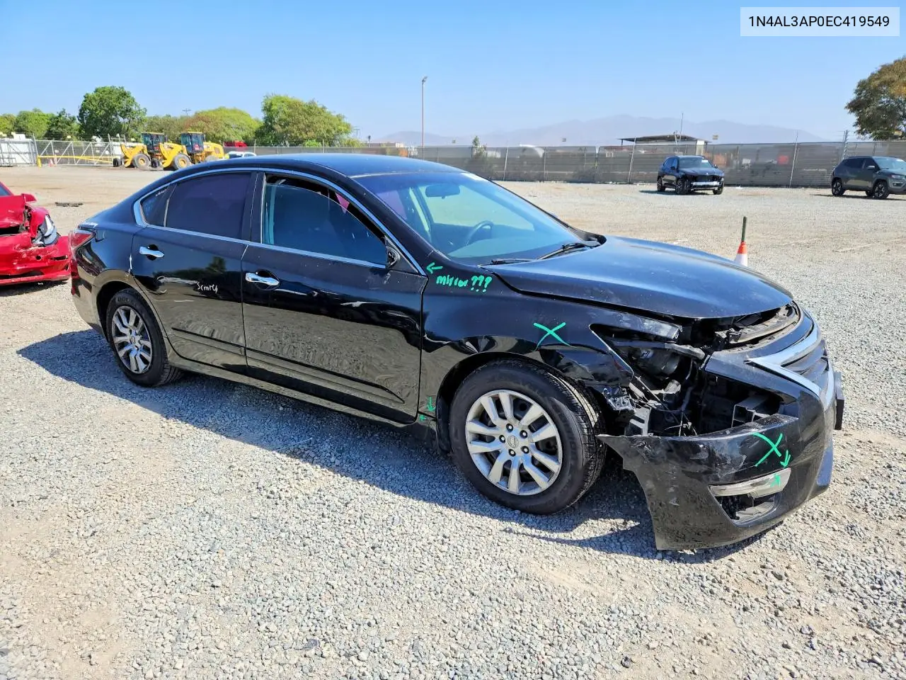 2014 NISSAN ALTIMA VIN 1N4AL3AP0EC419549 — фото 4