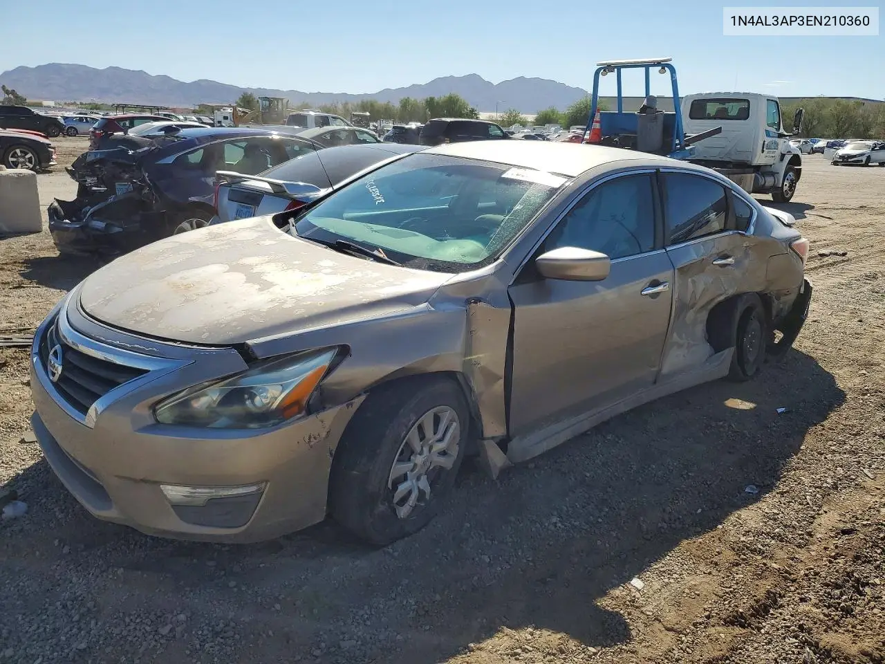 NISSAN ALTIMA 2014, VIN 1N4AL3AP3EN210360