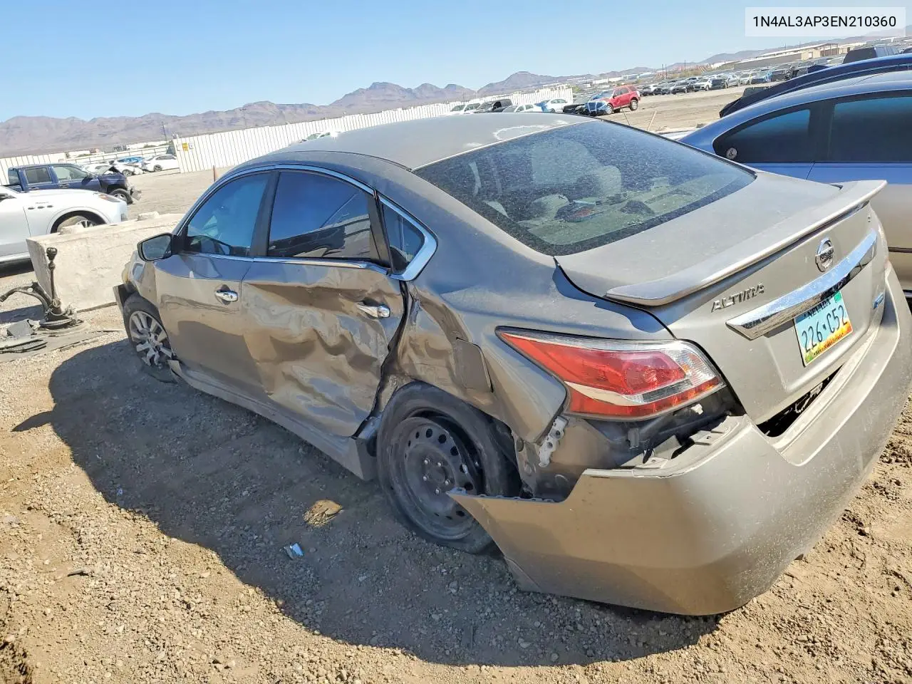 2014 NISSAN ALTIMA VIN 1N4AL3AP3EN210360 — фото 2