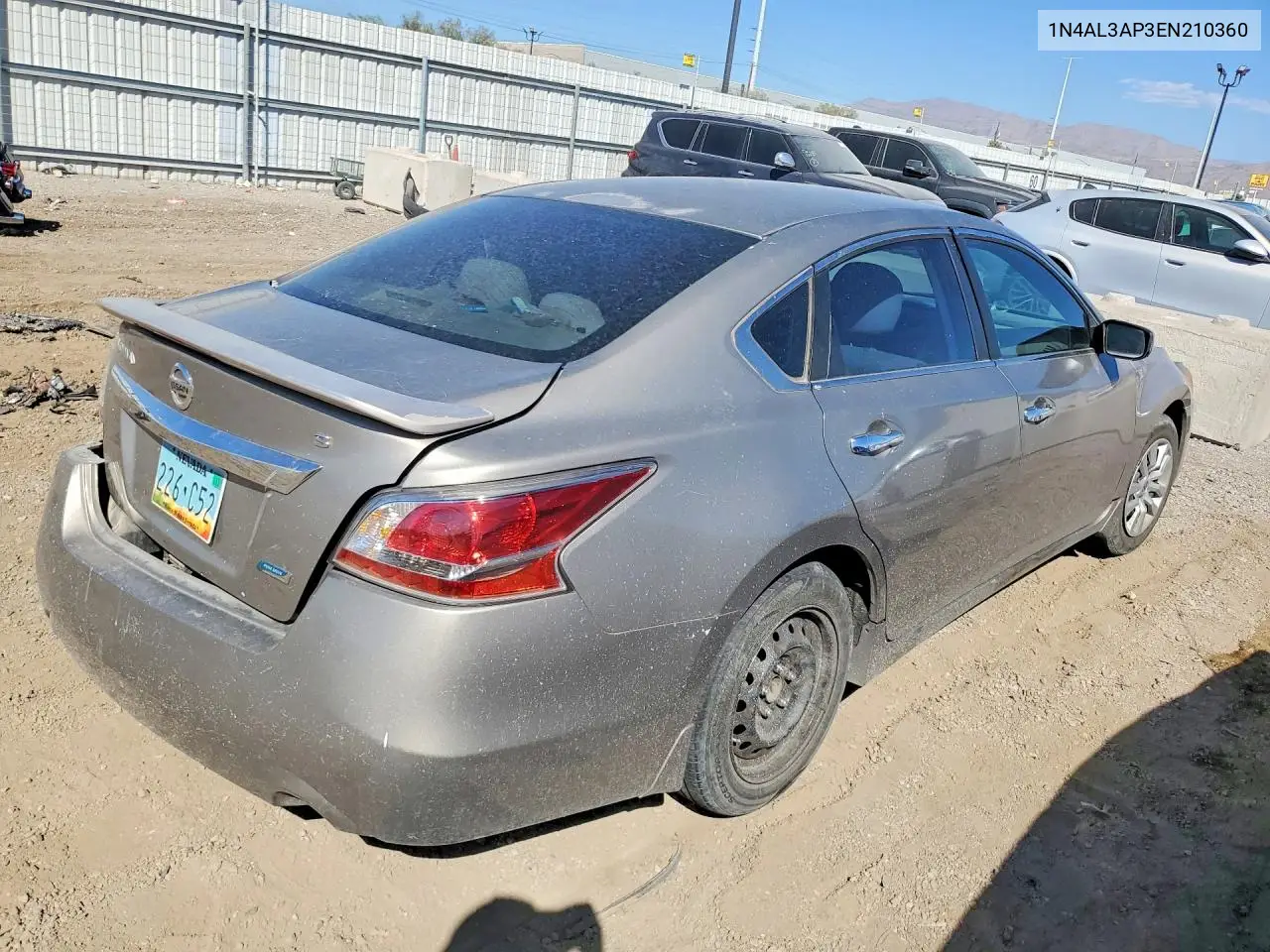 2014 NISSAN ALTIMA VIN 1N4AL3AP3EN210360 — фото 3