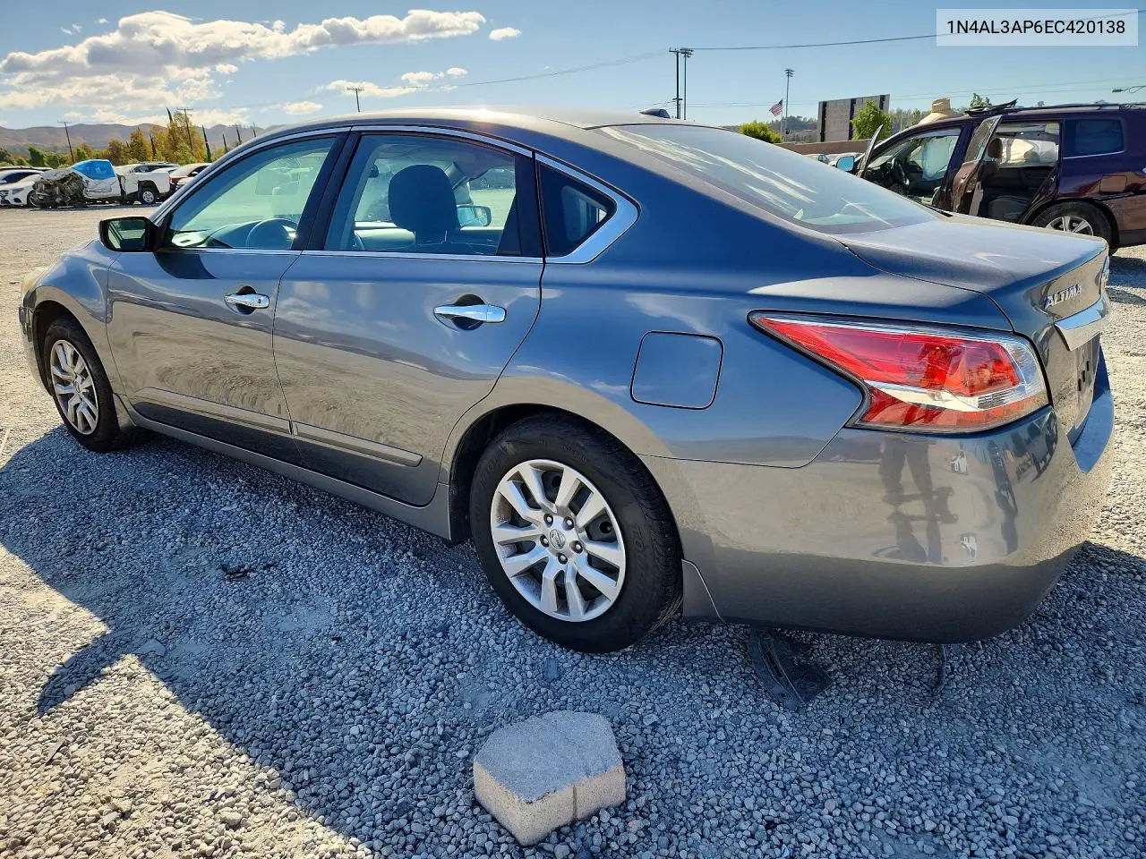 2014 NISSAN ALTIMA VIN 1N4AL3AP6EC420138 — фото 2