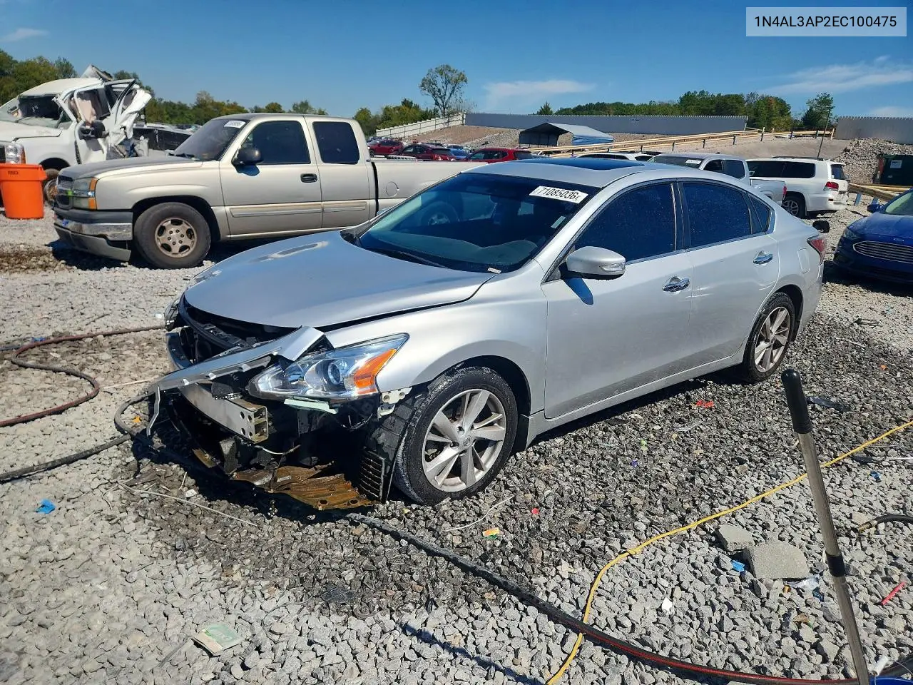 NISSAN ALTIMA 2014, VIN 1N4AL3AP2EC100475