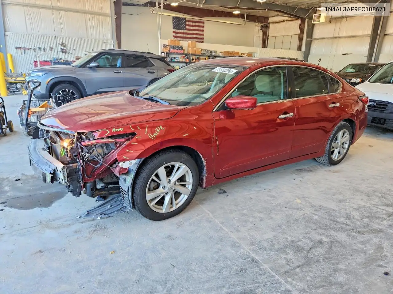 NISSAN ALTIMA 2014, VIN 1N4AL3AP9EC108671