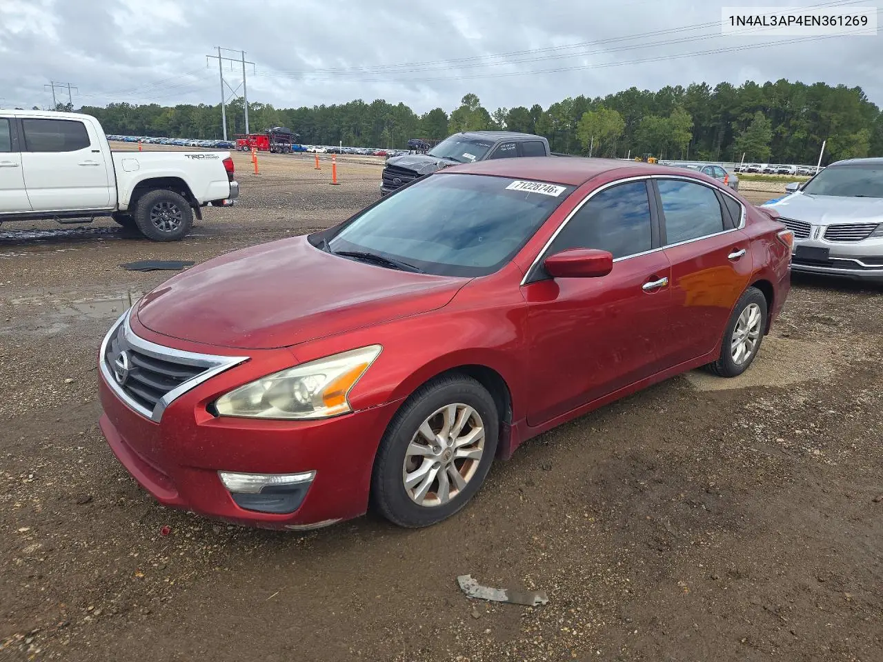 NISSAN ALTIMA 2014, VIN 1N4AL3AP4EN361269