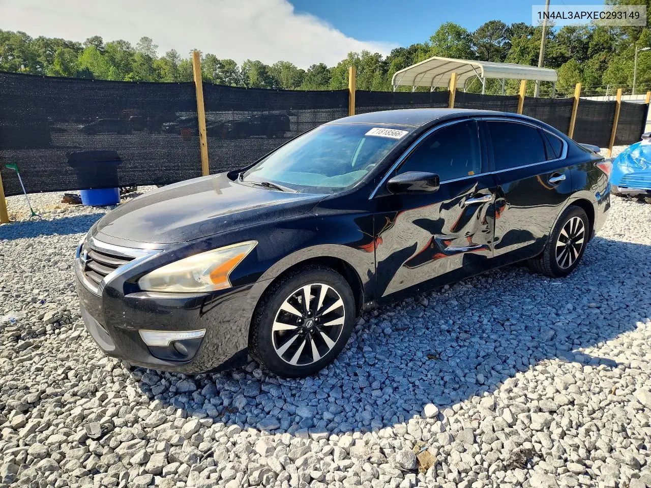 NISSAN ALTIMA 2014, VIN 1N4AL3APXEC293149
