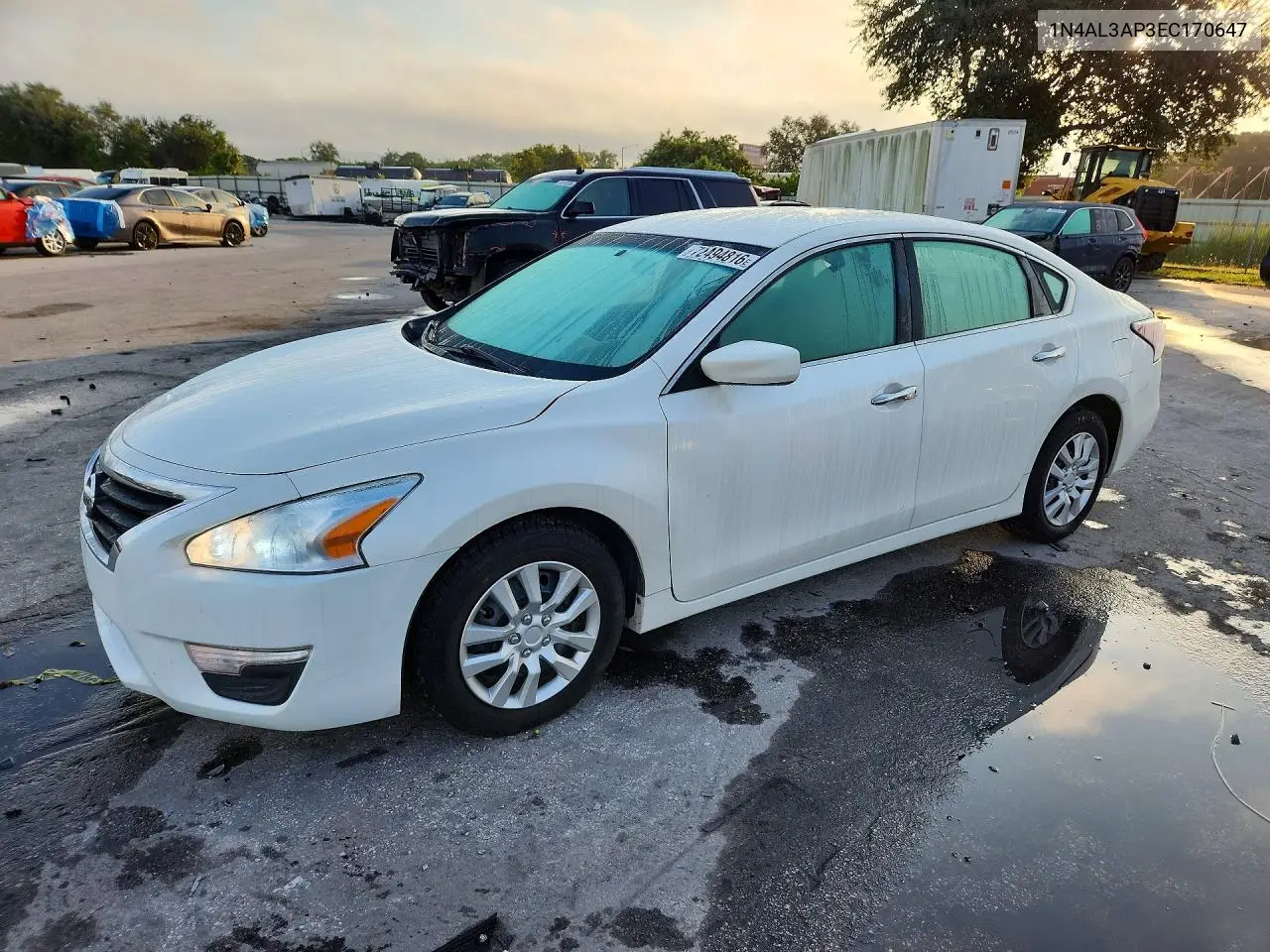 NISSAN ALTIMA 2014, VIN 1N4AL3AP3EC170647