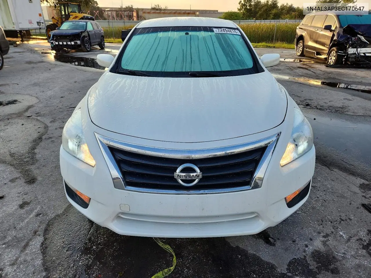 2014 NISSAN ALTIMA VIN 1N4AL3AP3EC170647 — фото 5