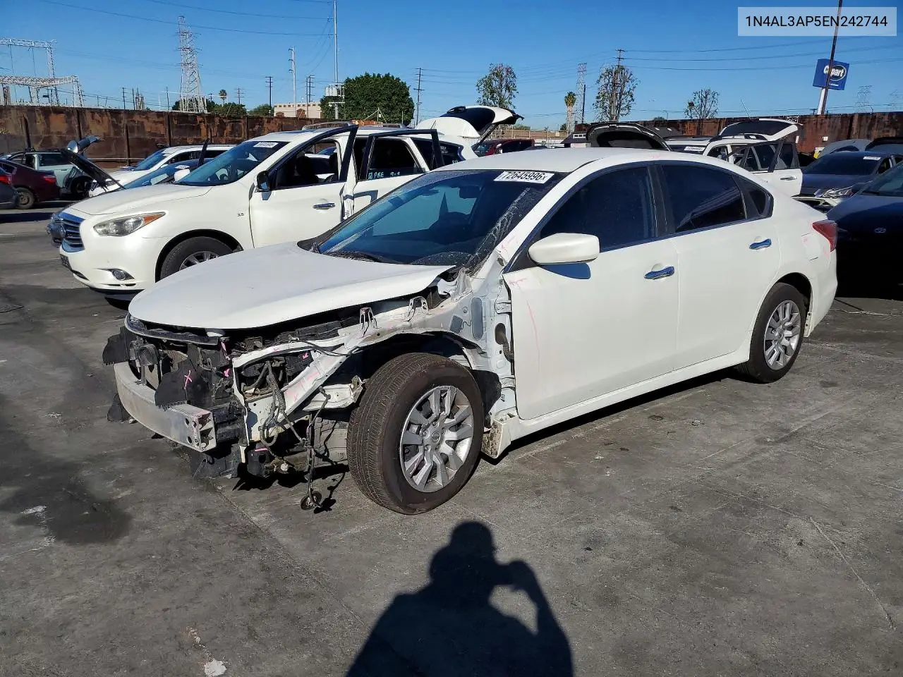 NISSAN ALTIMA 2014, VIN 1N4AL3AP5EN242744