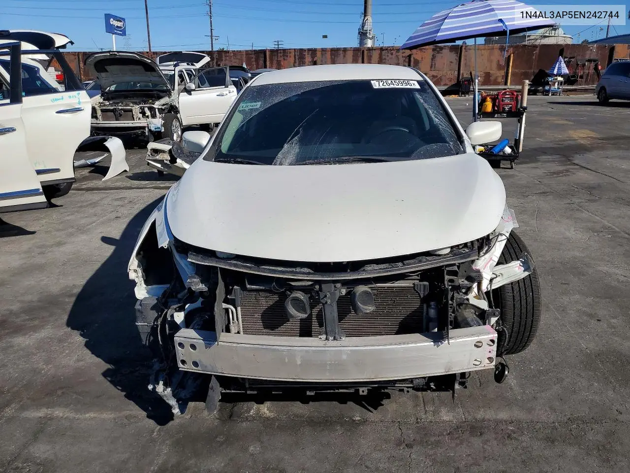2014 NISSAN ALTIMA VIN 1N4AL3AP5EN242744 — фото 5