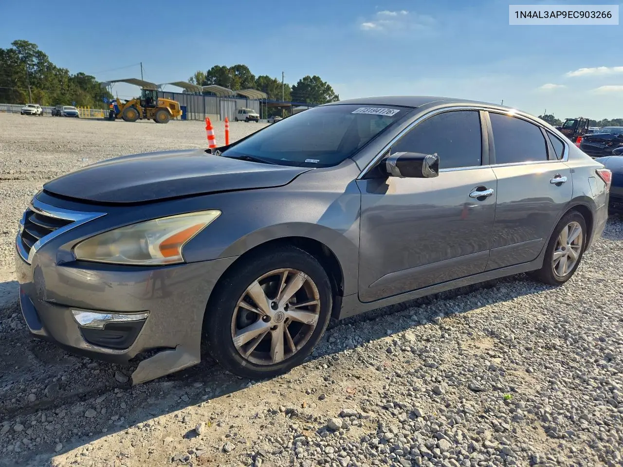 NISSAN ALTIMA 2014, VIN 1N4AL3AP9EC903266