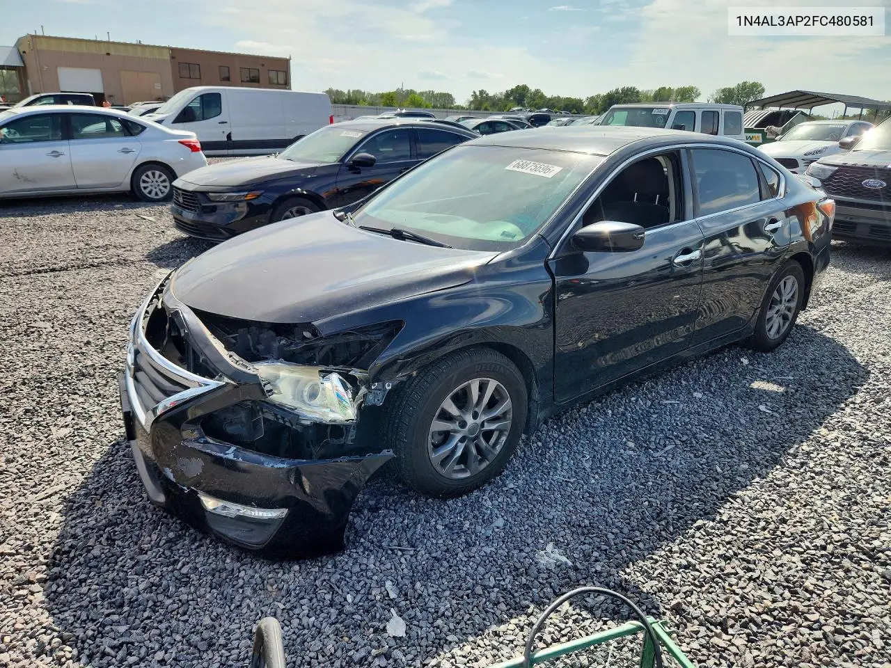 NISSAN ALTIMA 2015, VIN 1N4AL3AP2FC480581