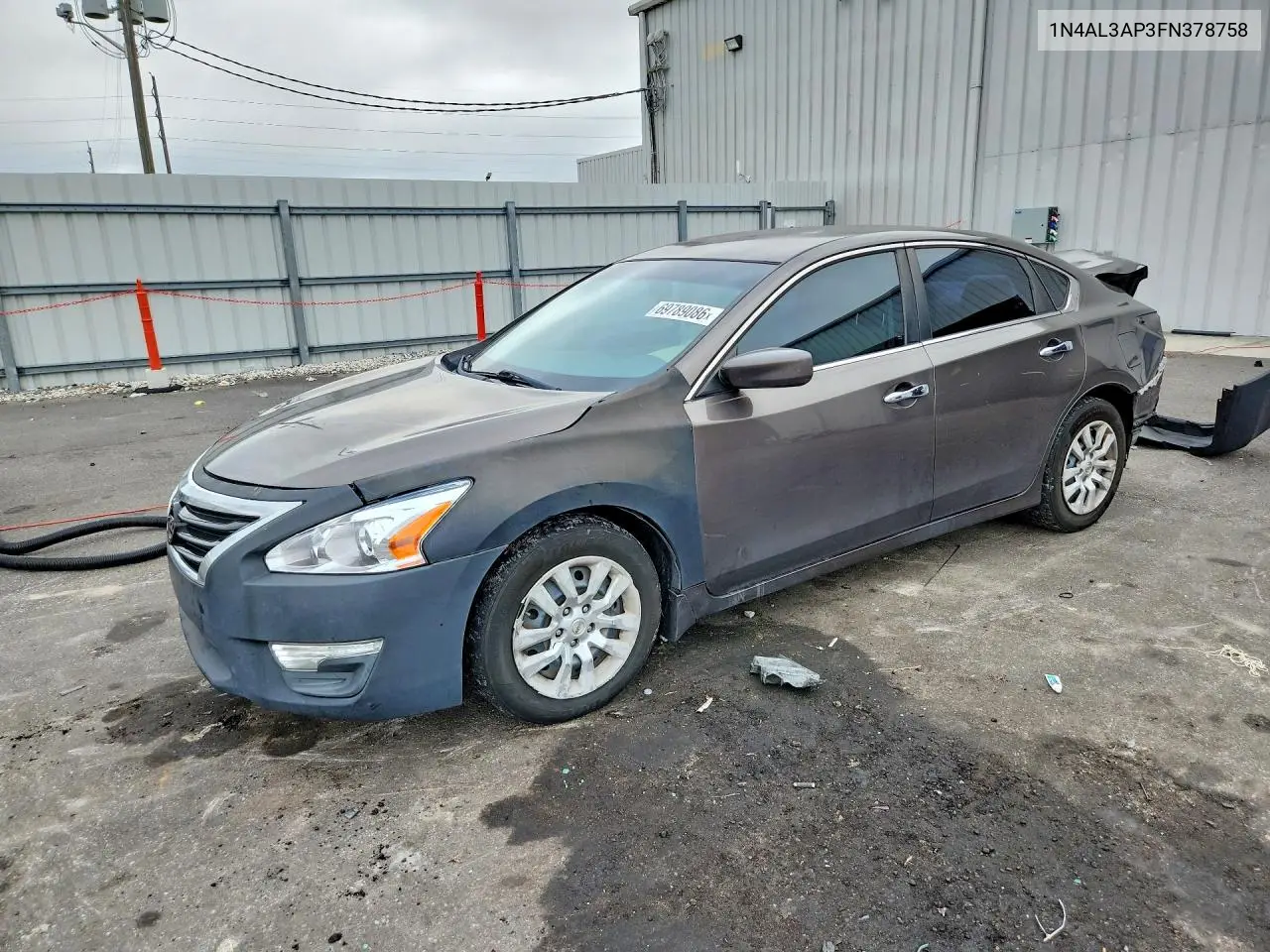 NISSAN ALTIMA 2015, VIN 1N4AL3AP3FN378758