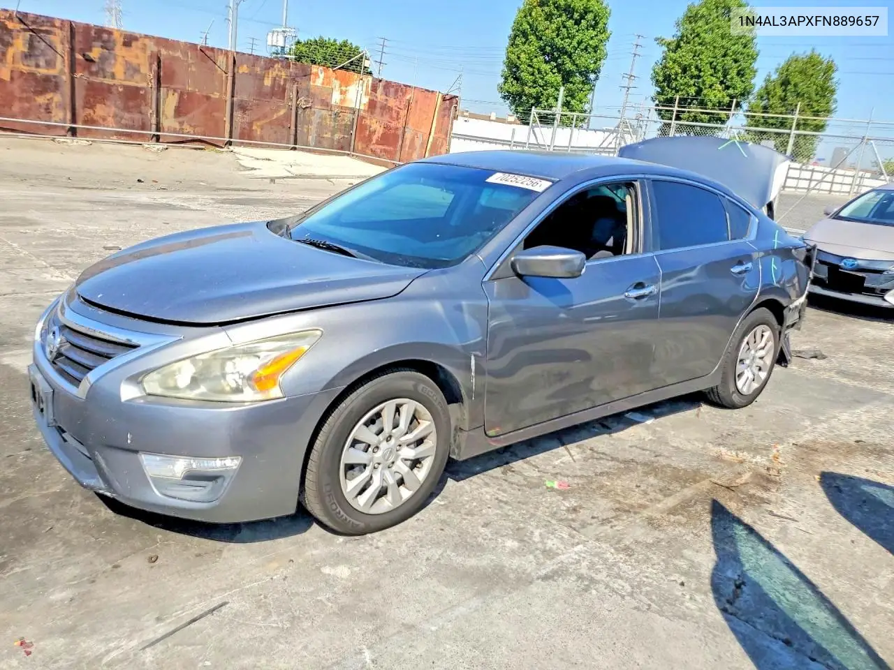 NISSAN ALTIMA 2015, VIN 1N4AL3APXFN889657