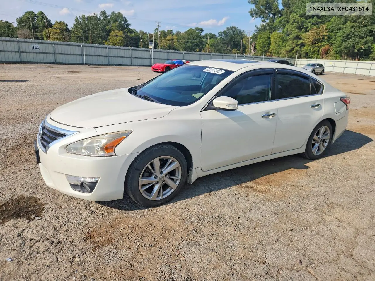 NISSAN ALTIMA 2015, VIN 1N4AL3APXFC431614