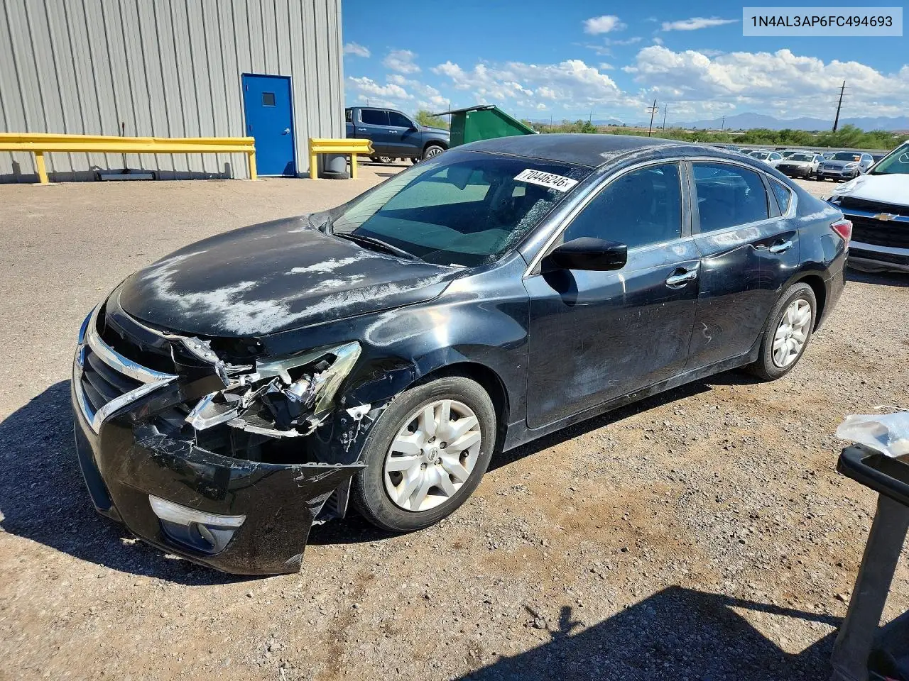NISSAN ALTIMA 2015, VIN 1N4AL3AP6FC494693