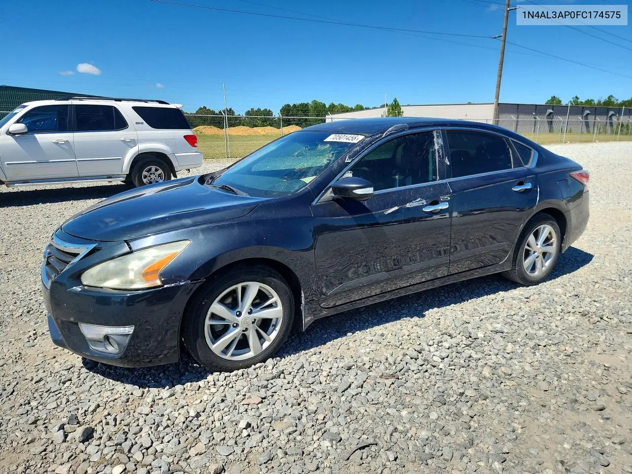 NISSAN ALTIMA 2015, VIN 1N4AL3AP0FC174575