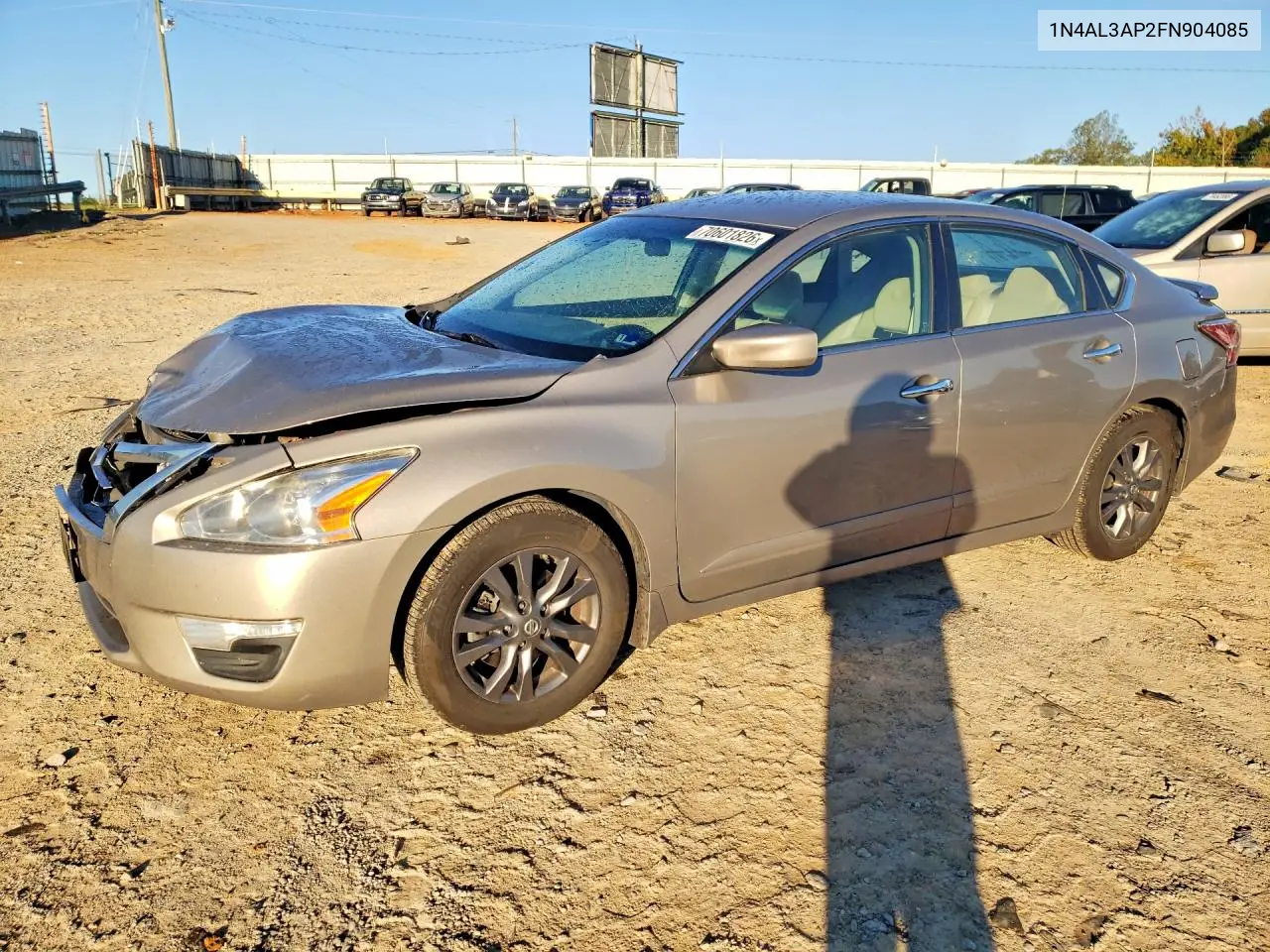 NISSAN ALTIMA 2015, VIN 1N4AL3AP2FN904085