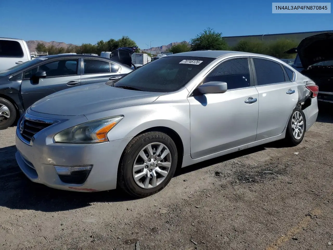 NISSAN ALTIMA 2015, VIN 1N4AL3AP4FN870845