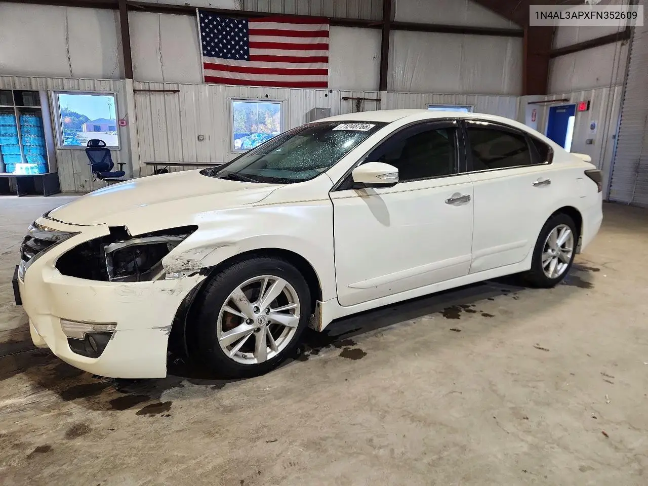 NISSAN ALTIMA 2015, VIN 1N4AL3APXFN352609