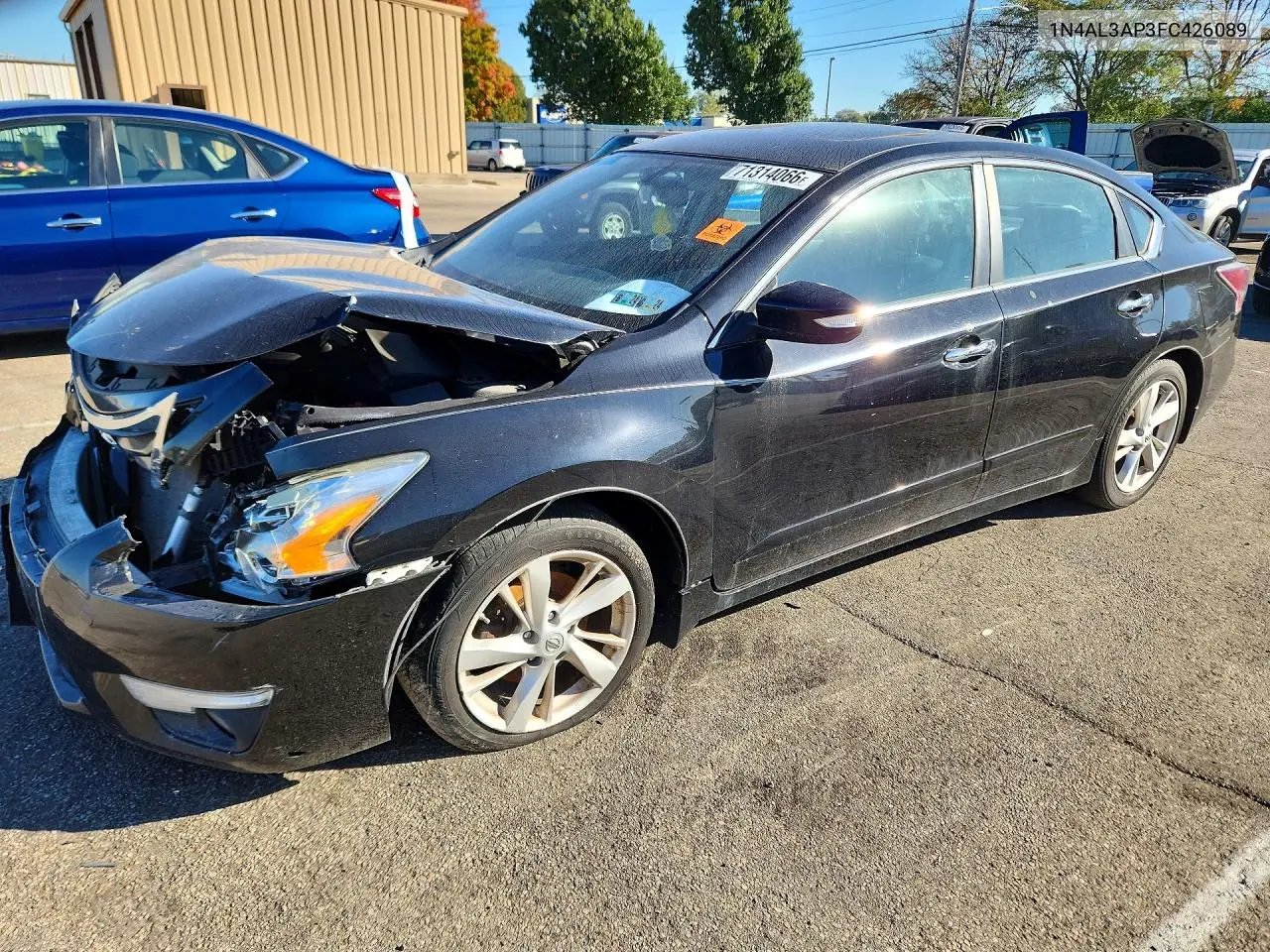 NISSAN ALTIMA 2015, VIN 1N4AL3AP3FC426089