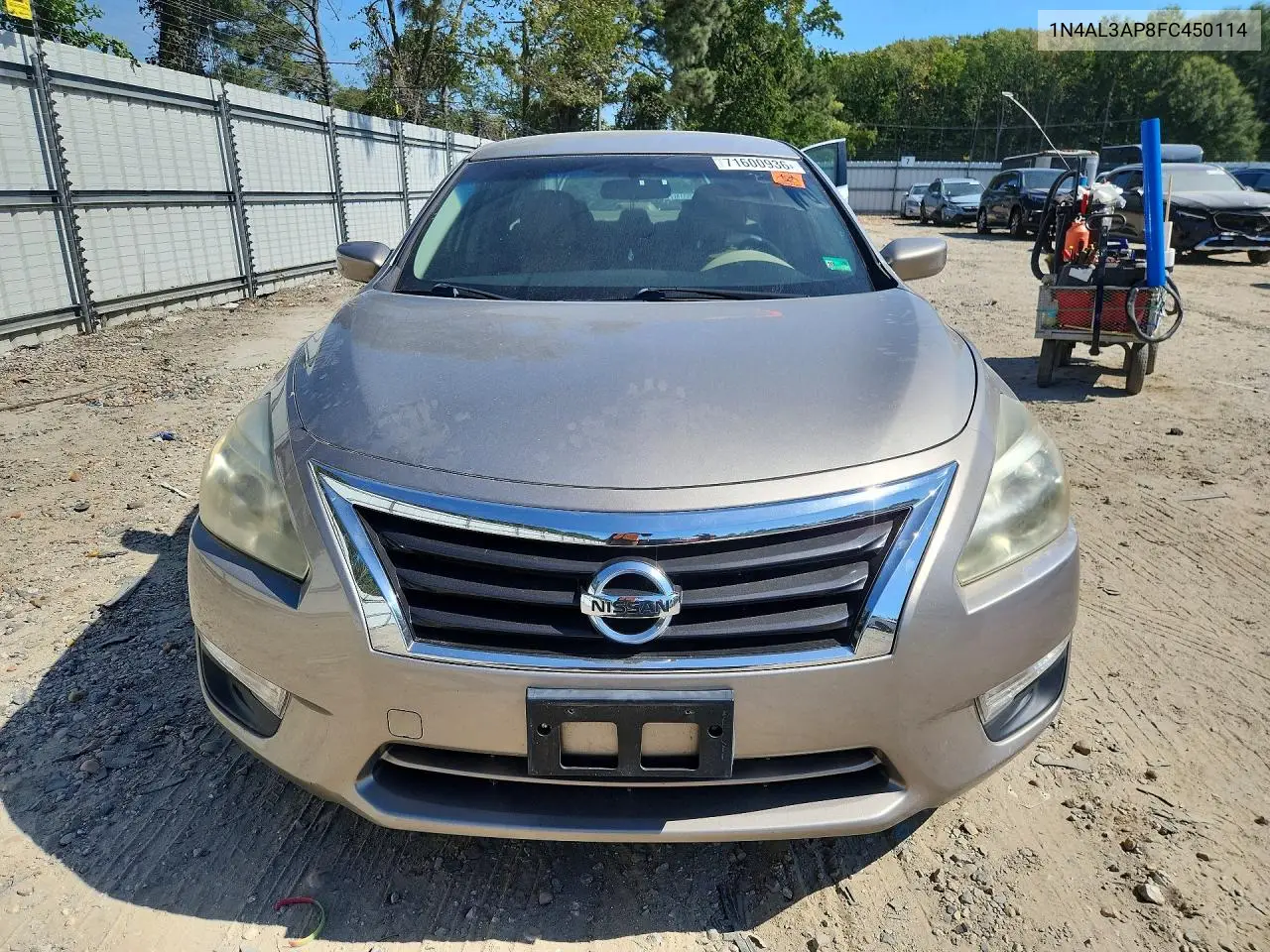 2015 NISSAN ALTIMA VIN 1N4AL3AP8FC450114 — фото 5