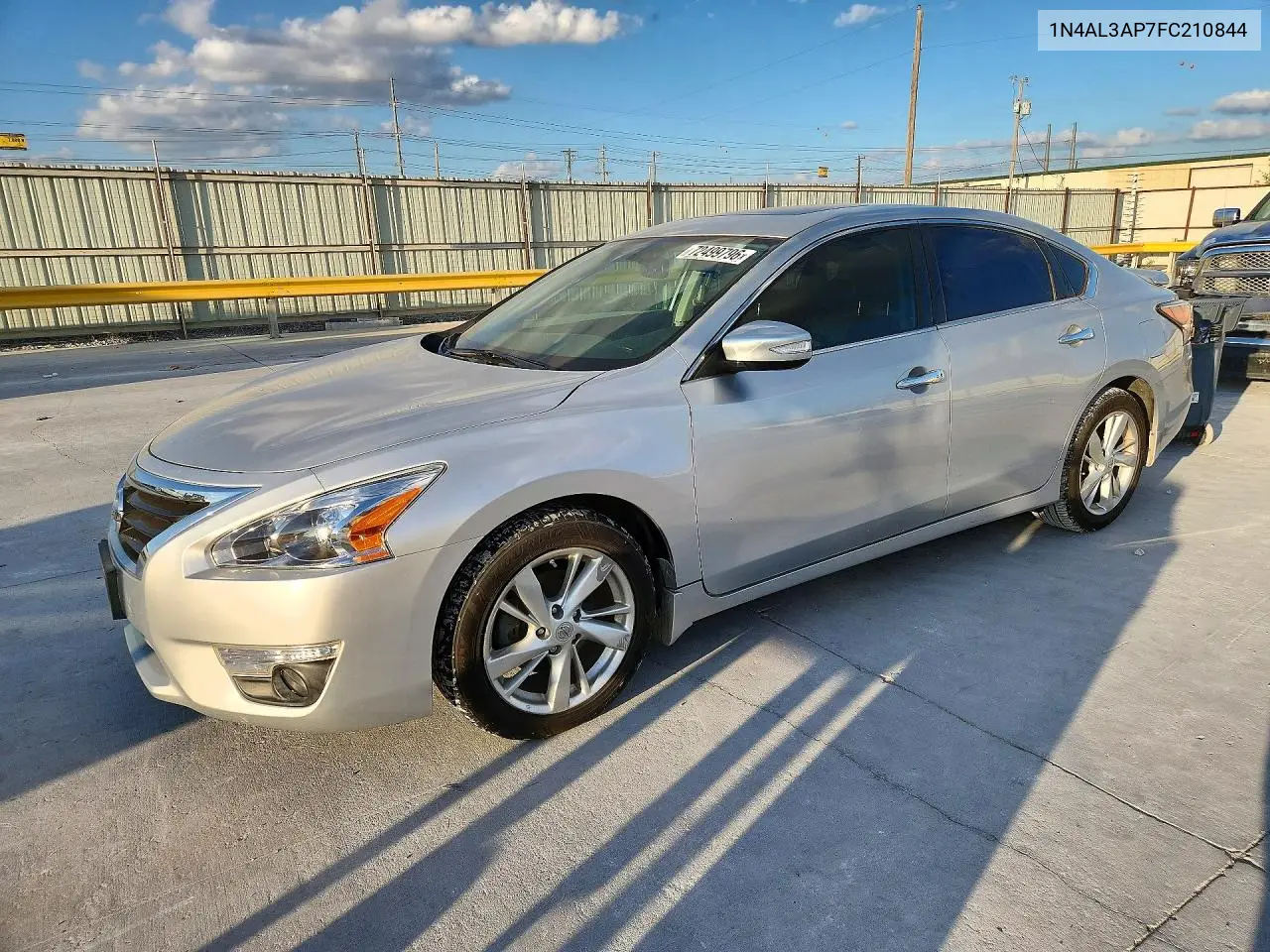 NISSAN ALTIMA 2015, VIN 1N4AL3AP7FC210844