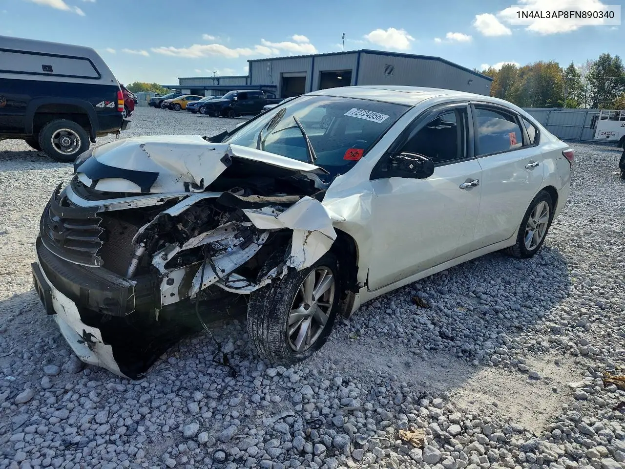 NISSAN ALTIMA 2015, VIN 1N4AL3AP8FN890340