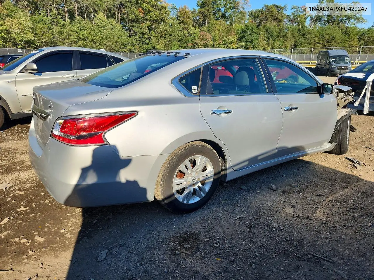 2015 NISSAN ALTIMA VIN 1N4AL3APXFC429247 — фото 3