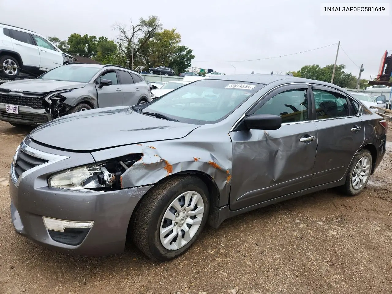 NISSAN ALTIMA 2015, VIN 1N4AL3AP0FC581649