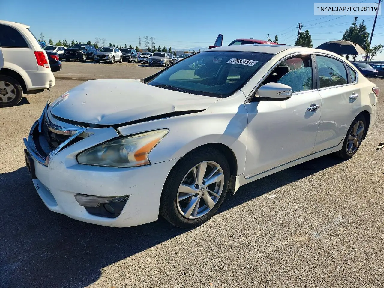 NISSAN ALTIMA 2015, VIN 1N4AL3AP7FC108119