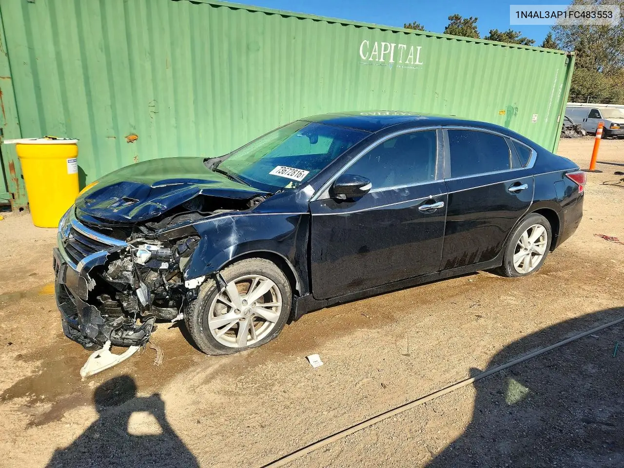 NISSAN ALTIMA 2015, VIN 1N4AL3AP1FC483553