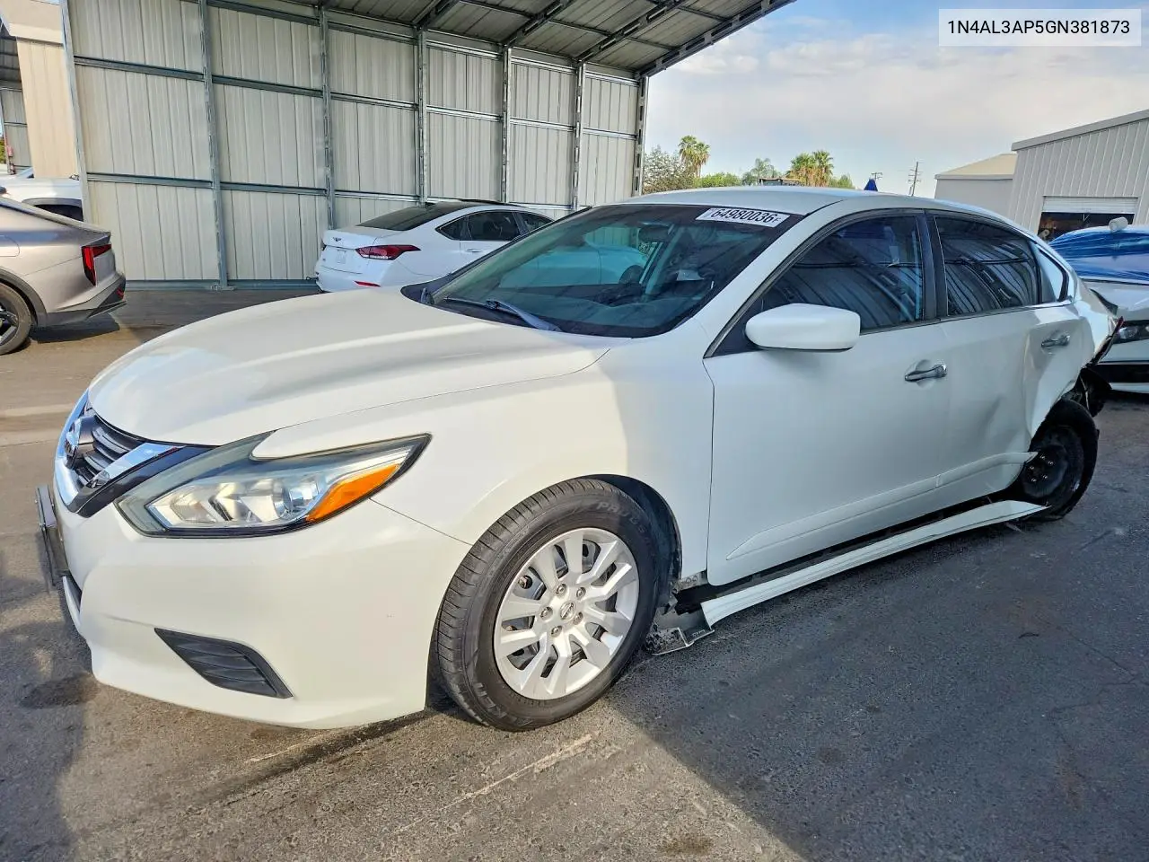 NISSAN ALTIMA 2016, VIN 1N4AL3AP5GN381873