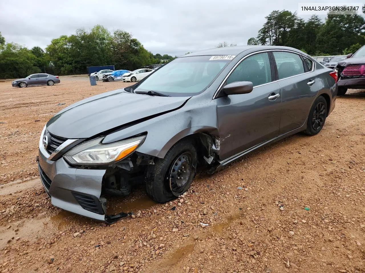 NISSAN ALTIMA 2016, VIN 1N4AL3AP3GN364747