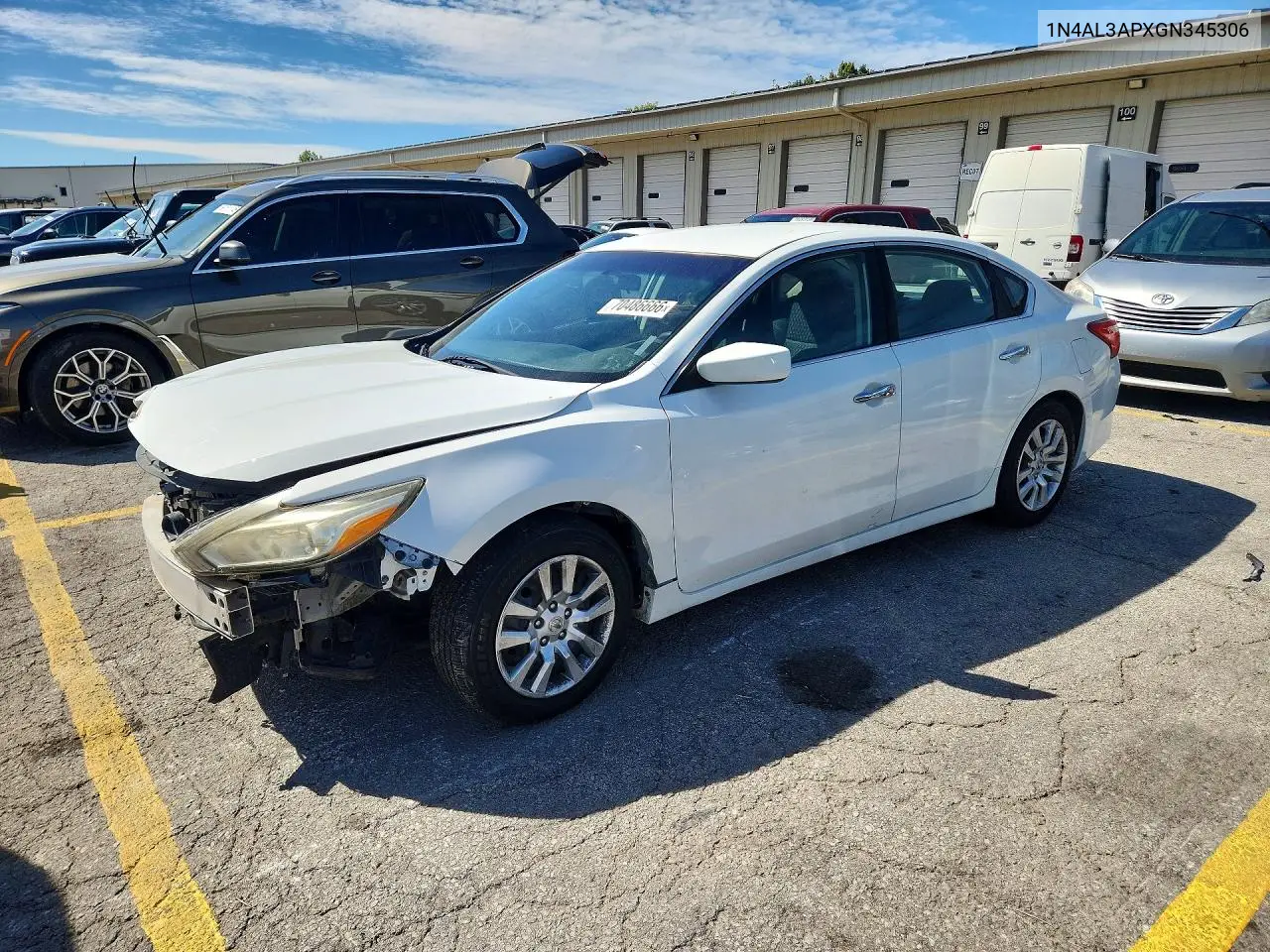 NISSAN ALTIMA 2016, VIN 1N4AL3APXGN345306