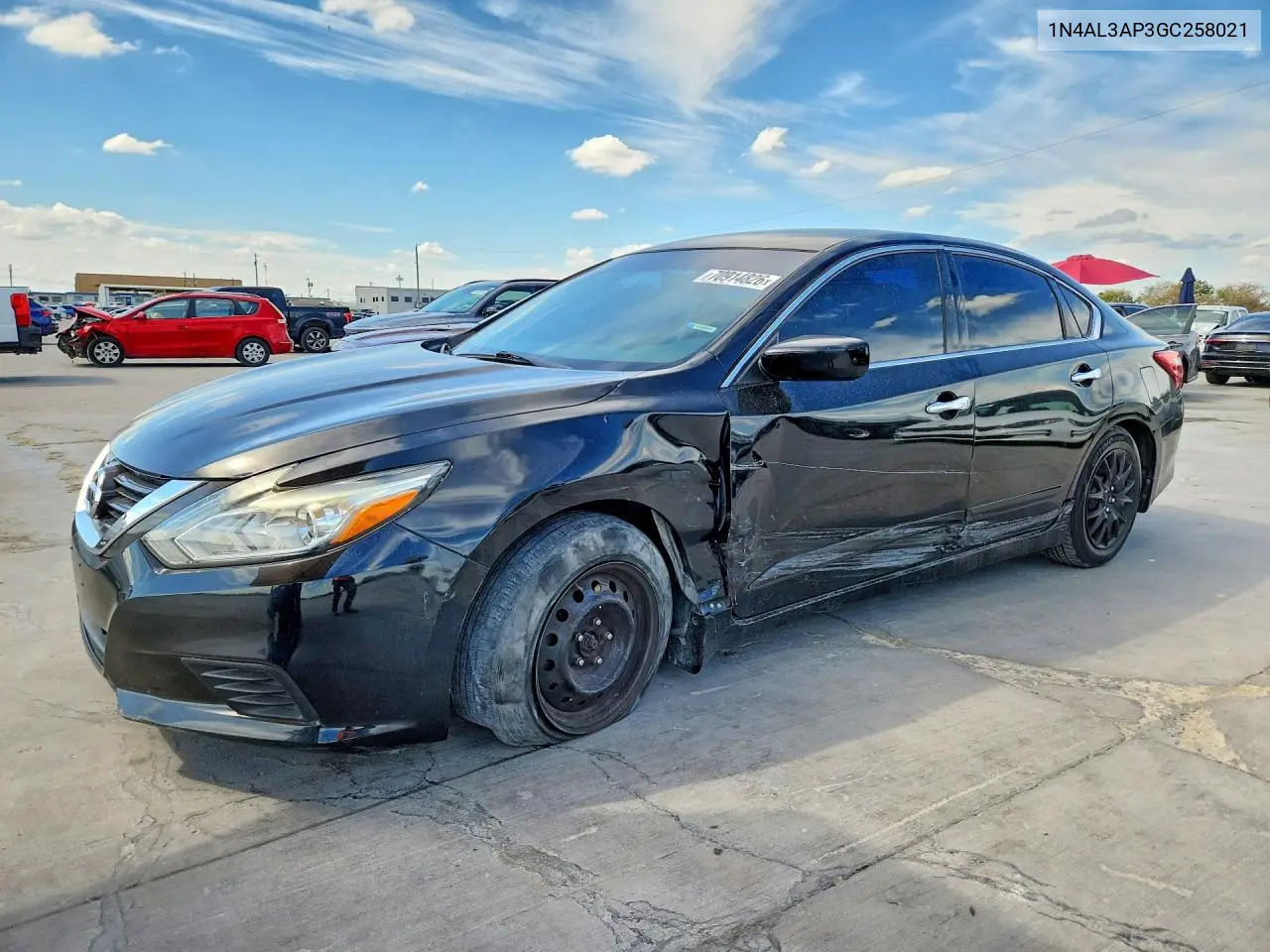 NISSAN ALTIMA 2016, VIN 1N4AL3AP3GC258021
