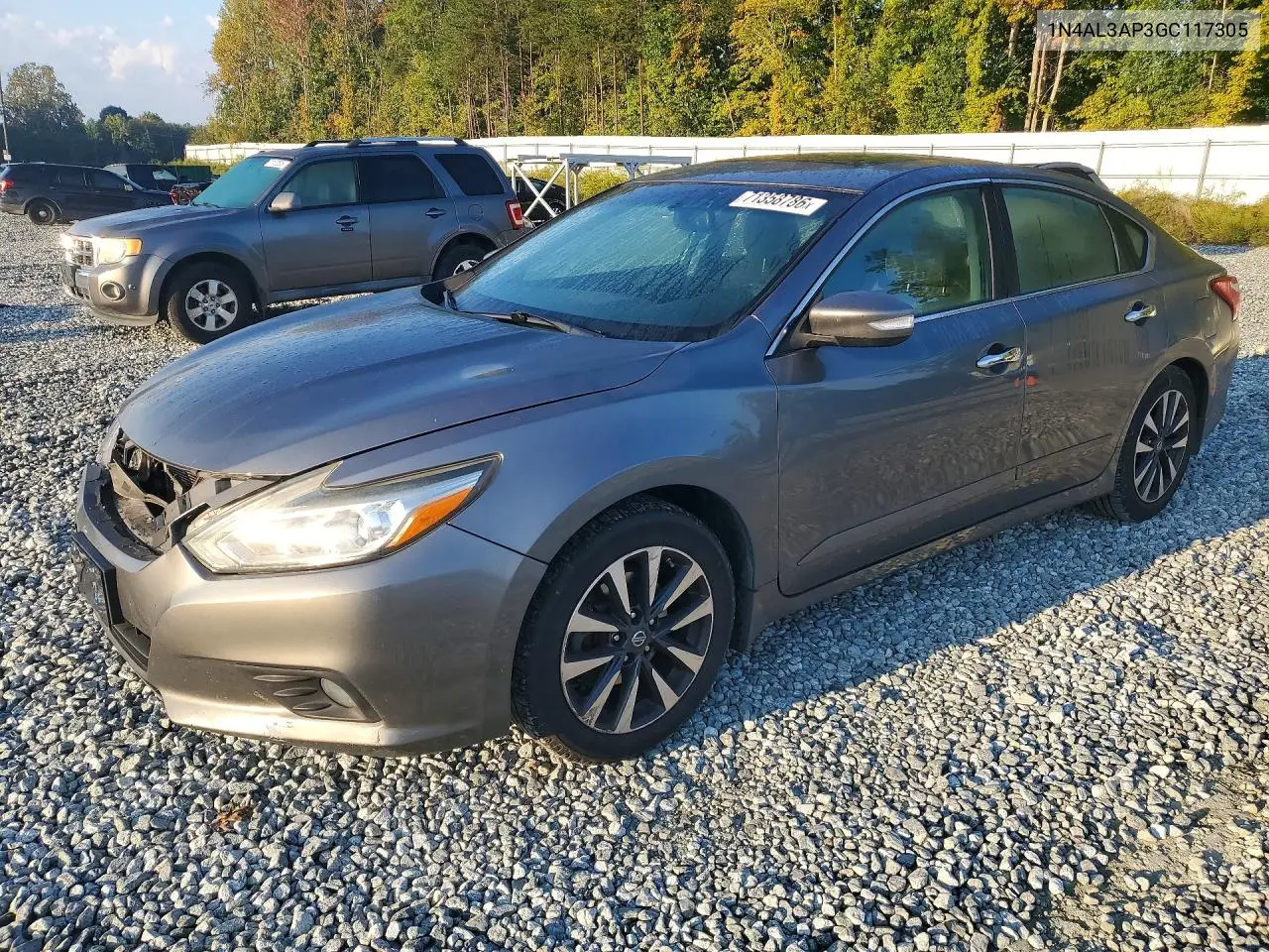 NISSAN ALTIMA 2016, VIN 1N4AL3AP3GC117305